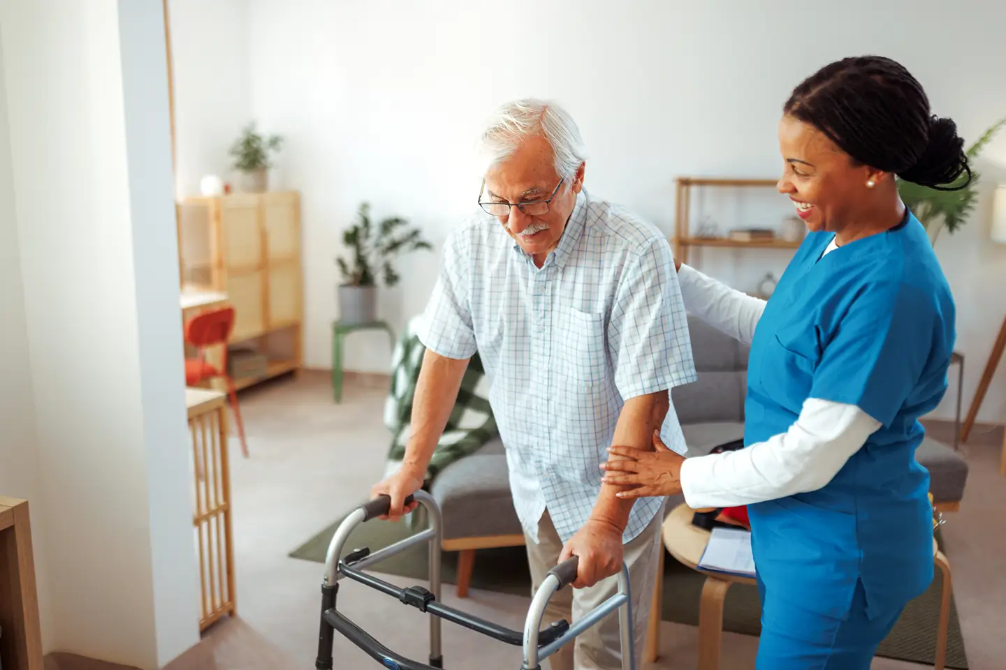 Post operative home care supporting senior recovery